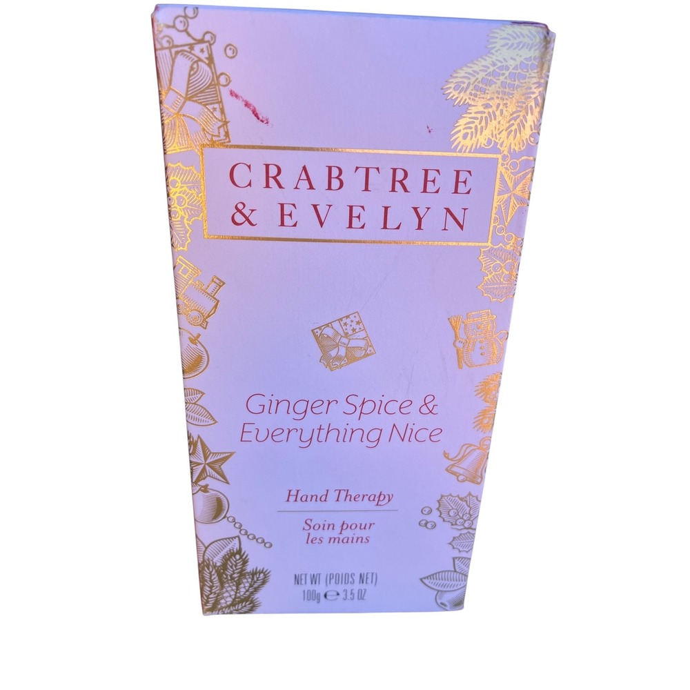Crabtree & Evelyn Ginger Spice Hand Therapy Cream 3.5 oz New‎ in Box - Picture 7 of 7